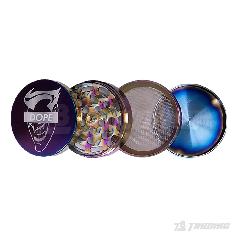 DOPE Rainbow Color Chrome Metal Grinder 60mm 4parts - JOKER