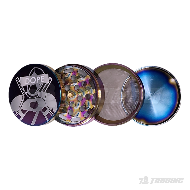 DOPE Rainbow Color Chrome Metal Grinder 60mm 4parts - DEADPOOL