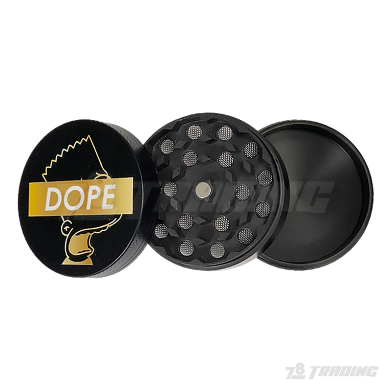 DOPE Metal Grinder 48mm 3parts - BART SIMPSON