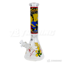 Cartoon Decal 14" 7mm Thick Glass Beaker - FGCT14001