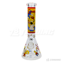 Cartoon Decal 14" 7mm Thick Glass Beaker - FGCT14001