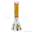 Cartoon Decal 14" 7mm Thick Glass Beaker - FGCT14001