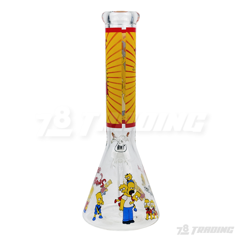 Cartoon Decal 14" 7mm Thick Glass Beaker - FGCT14001