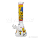 Cartoon Decal 14" 7mm Thick Glass Beaker - FGCT14001