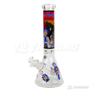 Cartoon Decal 14" 7mm Thick Glass Beaker - FGCT14001