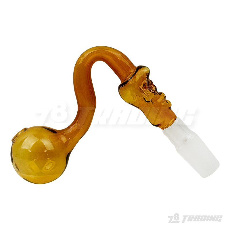 Colorful Skull Oil Burner Pipe Bowl 14mm Joint