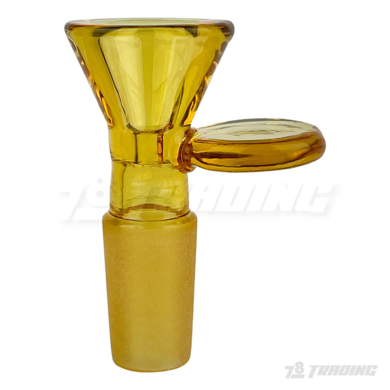 Color Glass Bowl with Round Handle