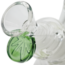 Leaf Engraved Round Handle Bowl Piece 14mm