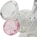 Leaf Engraved Round Handle Bowl Piece 14mm