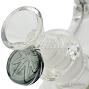 Leaf Engraved Round Handle Bowl Piece 14mm