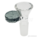 Leaf Engraved Round Handle Bowl Piece 14mm