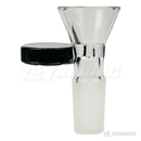 Leaf Engraved Round Handle Bowl Piece 14mm