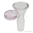 Leaf Engraved Round Handle Bowl Piece 14mm