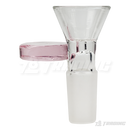 Leaf Engraved Round Handle Bowl Piece 14mm