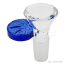 Leaf Engraved Round Handle Bowl Piece 14mm