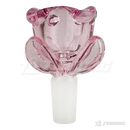 ROSE shape glass large bowl 2 1/2 inches