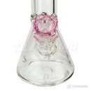 ROSE shape glass large bowl 2 1/2 inches