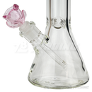 ROSE shape glass large bowl 2 1/2 inches