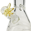 Leaf Shape Handle Bowl Piece Thick Glass 14mm