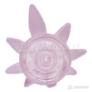 Leaf Shape Handle Bowl Piece Thick Glass 14mm