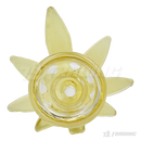 Leaf Shape Handle Bowl Piece Thick Glass 14mm