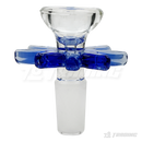 Leaf Shape Handle Bowl Piece Thick Glass 14mm