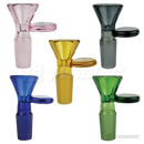 Color Glass Bowl with Round Handle