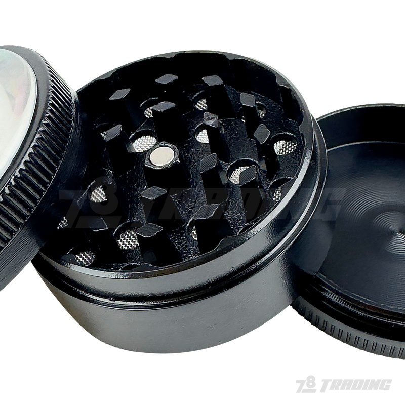 Colorful Leaf Design 48mm 3parts Metal Grinder