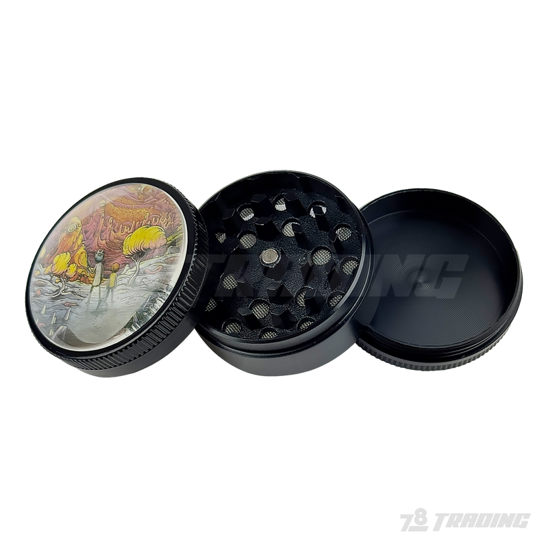 Cartoon Design 48mm 3parts Metal Grinder