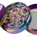 DOPE Rainbow Color Chrome Metal Grinder 60mm 4parts - SUPER MARIO