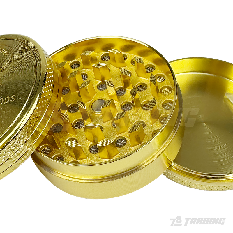 Gold Coin Design Grinder 48mm 3parts