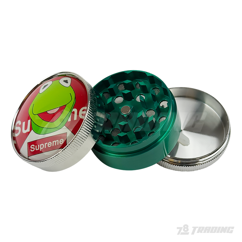 Cartoon Design 48mm 3parts Metal Grinder