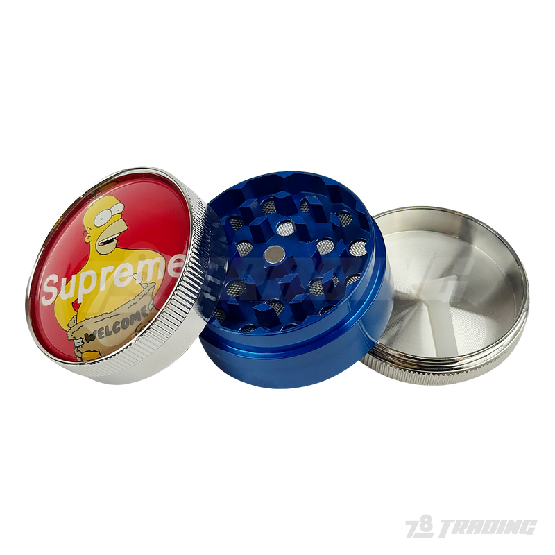 Cartoon Design 48mm 3parts Metal Grinder