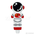 Astronaut Silicone Hand Pipe 4.3" - SHP371