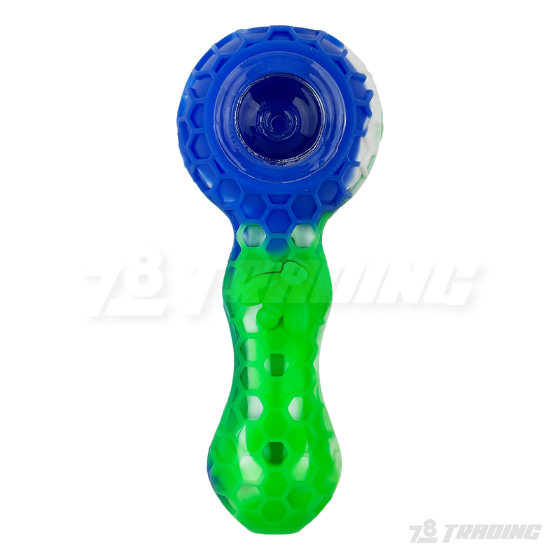 Honey Bee Silicone Hand Pipe with Dabber 4.5" - SWP174