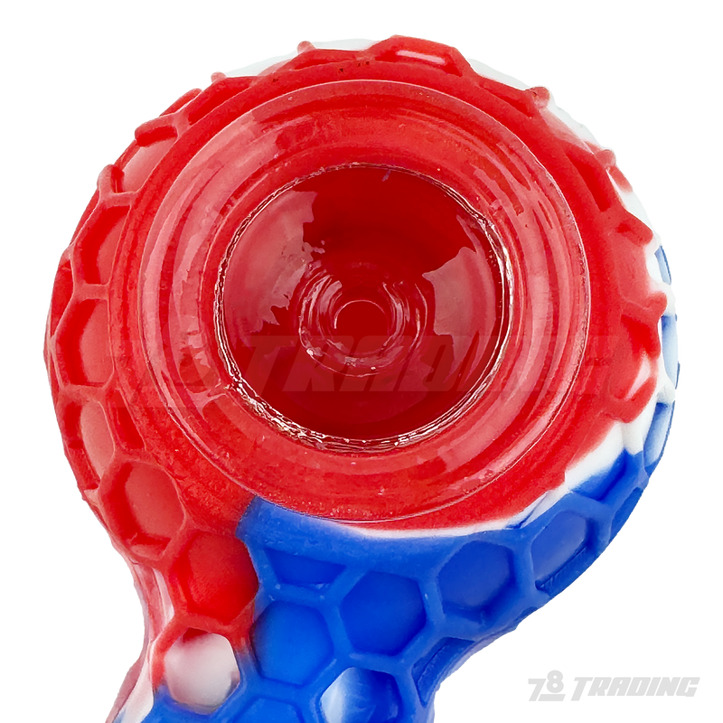 Honey Bee Silicone Hand Pipe with Dabber 4.5" - SWP174
