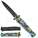 8" Marijuana Design Handle Knife - KS1066