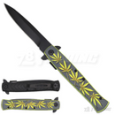 8" Marijuana Design Handle Knife - KS1066