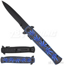 8" Marijuana Design Handle Knife - KS1066