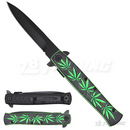 8" Marijuana Design Handle Knife - KS1066