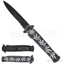 8" Marijuana Design Handle Knife - KS1066