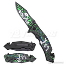 8" Snake & Skull Design Knife - KS1071