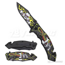 8" Snake & Skull Design Knife - KS1071
