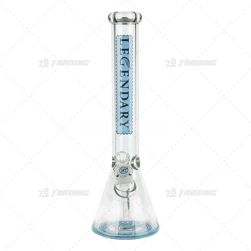 Legendary Glass Color Logo Simple Beaker LG316 16inches