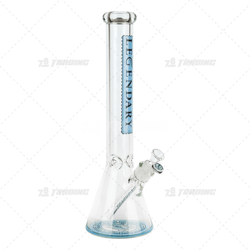 Legendary Glass Color Logo Simple Beaker LG316 16inches