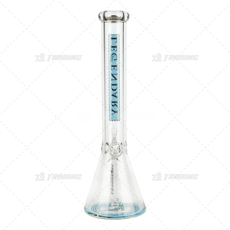 Legendary Glass Color Logo Simple Beaker LG316 16inches