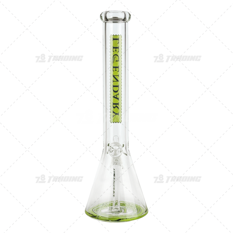 Legendary Glass Color Logo Simple Beaker LG316 16inches