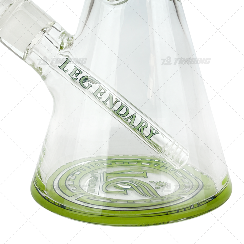 Legendary Glass Color Logo Simple Beaker LG316 16inches