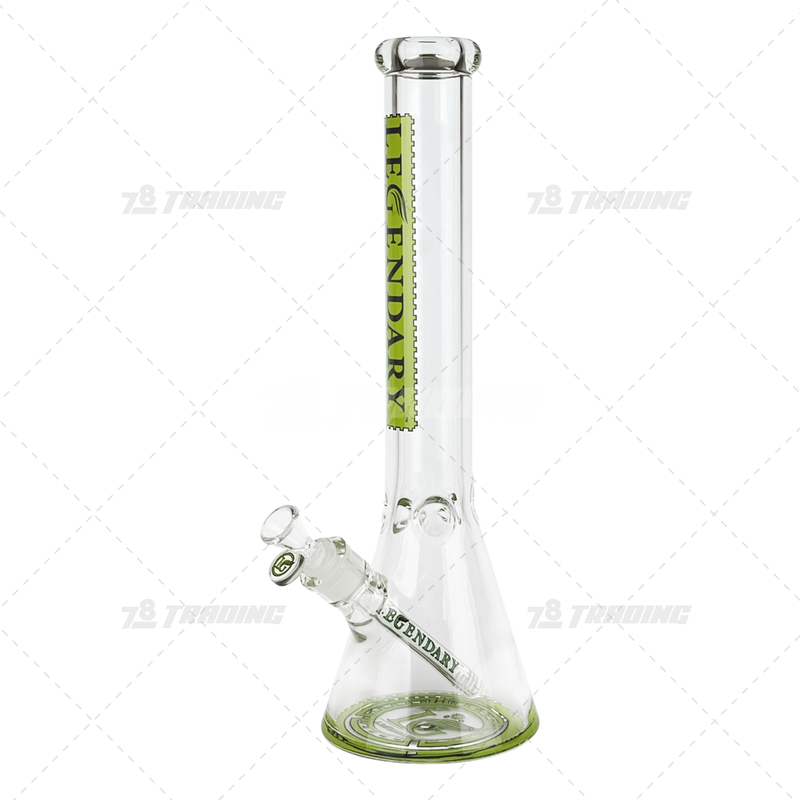 Legendary Glass Color Logo Simple Beaker LG316 16inches