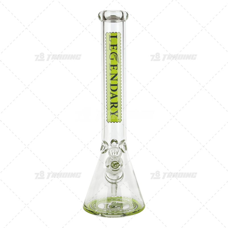 Legendary Glass Color Logo Simple Beaker LG316 16inches